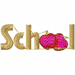 School Embroidery Design 9 School Embroidery Design 9
